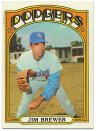 1972 Topps Baseball Cards      151     Jim Brewer